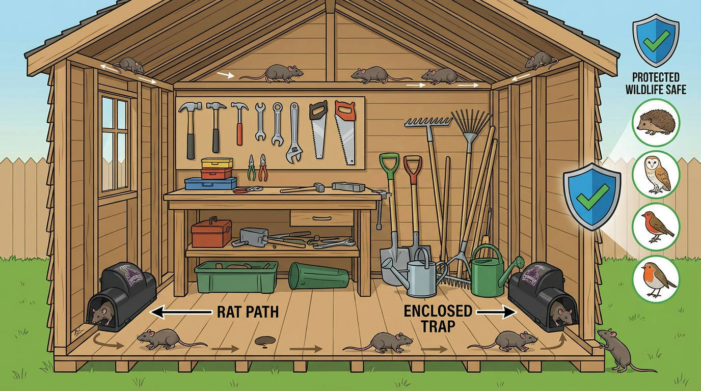 Strategic trap placement in garden