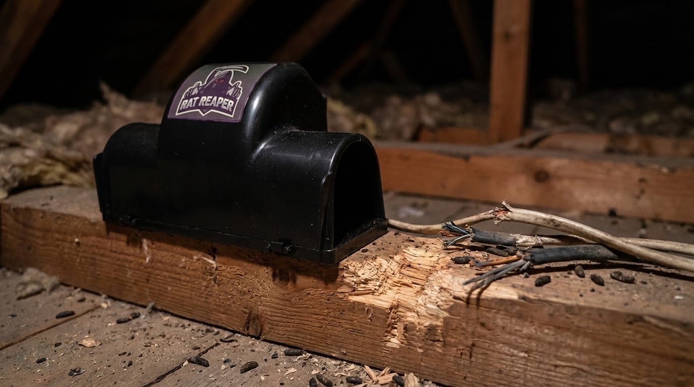 Enclosed trap placement in loft