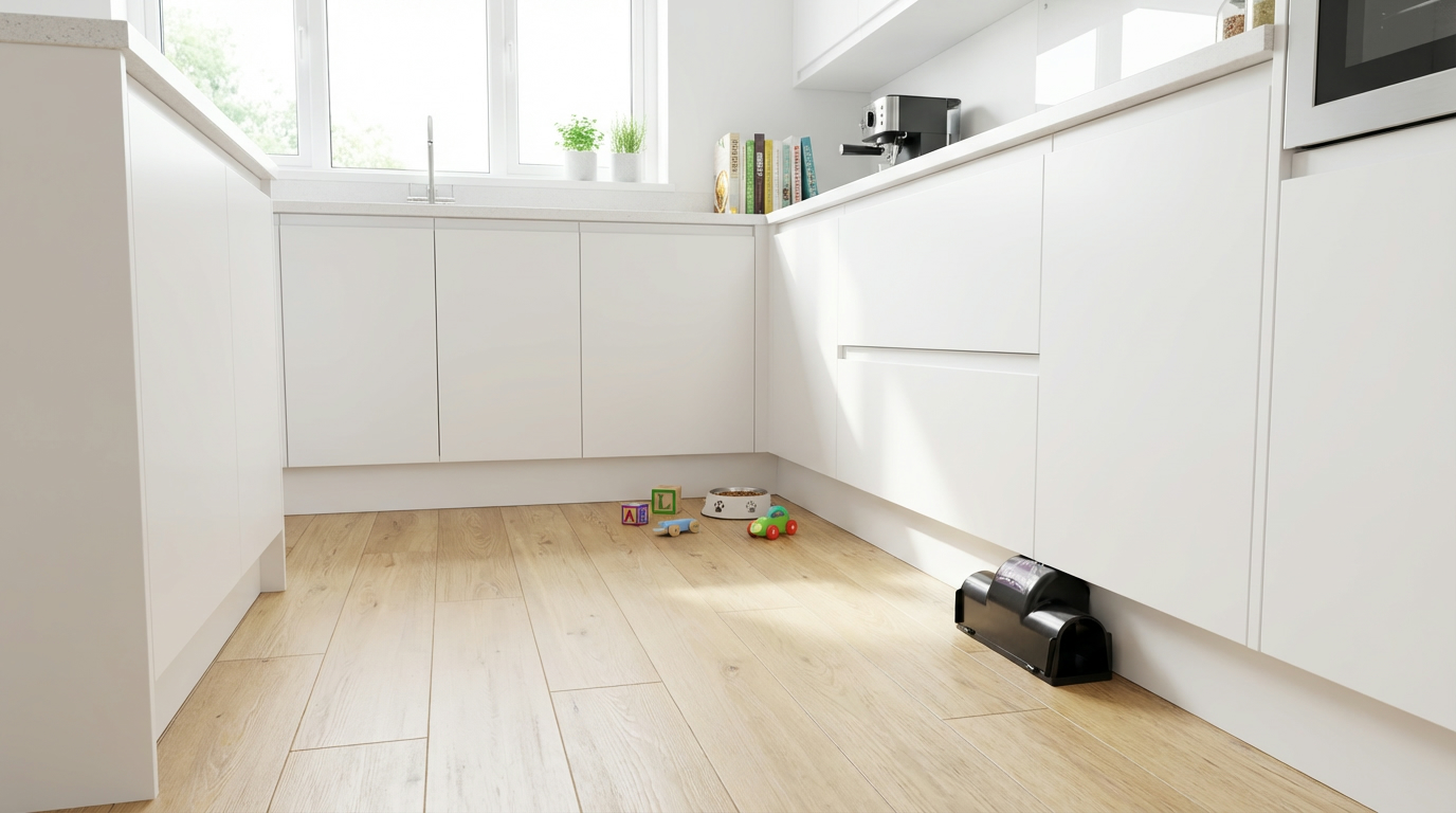 kitchen rat traps in action