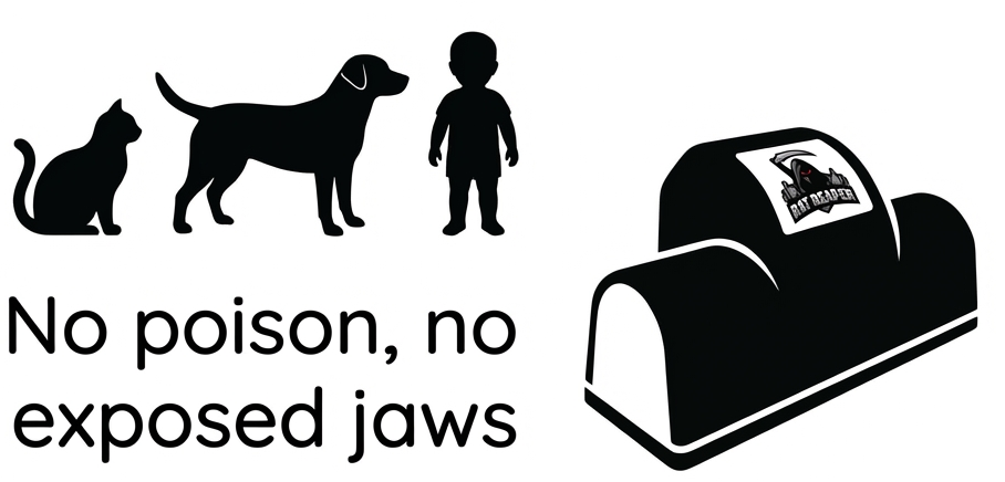 Safe trap placement with pets